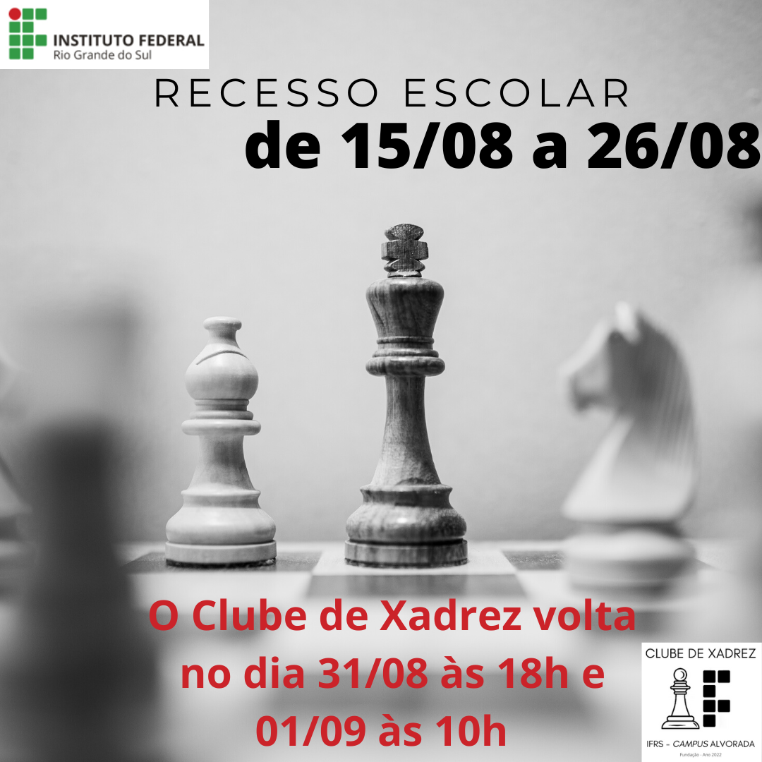 clube de xadrez - Campus Alvorada