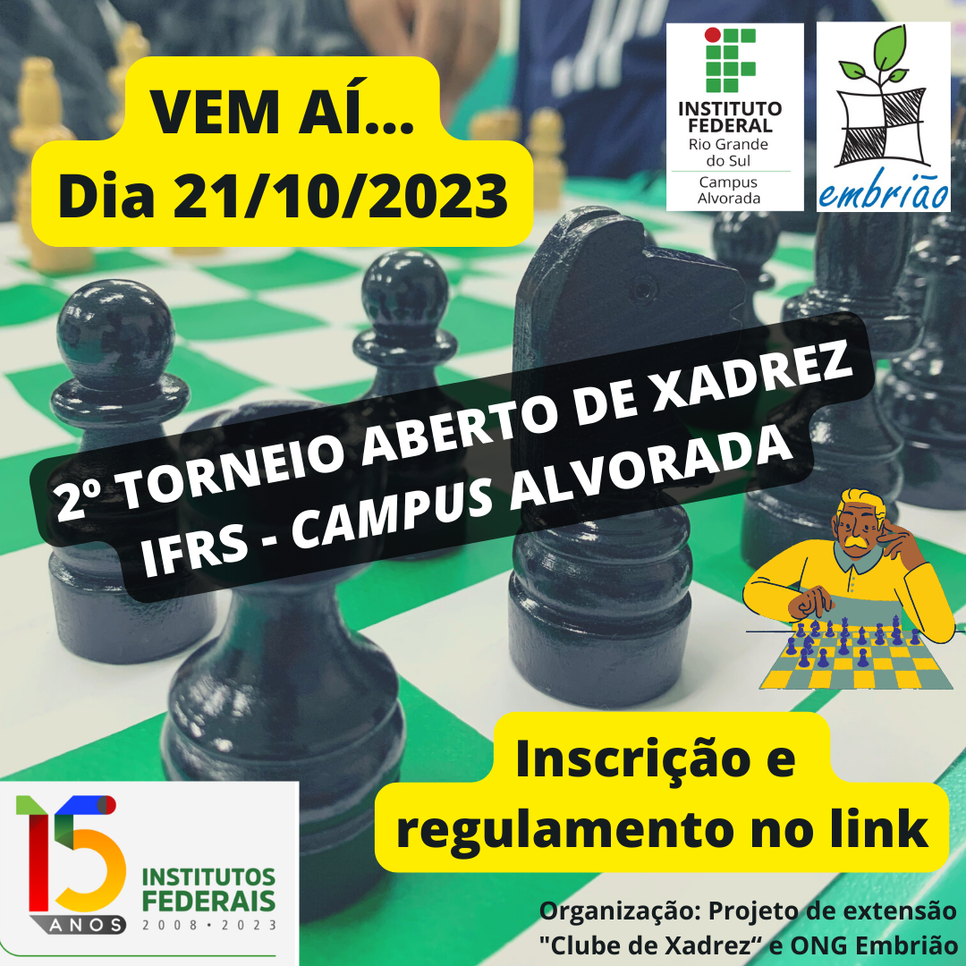 Campus Alvorada do IFRS promove 2º Torneio de Xadrez