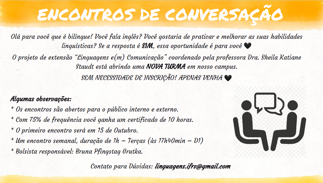 CURSO DE INGLÊS – CONVERSAÇÃO – Faculdade Uneouro