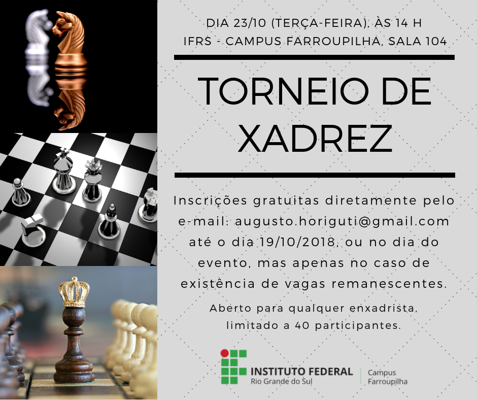 Campus Alvorada do IFRS promove 2º Torneio de Xadrez