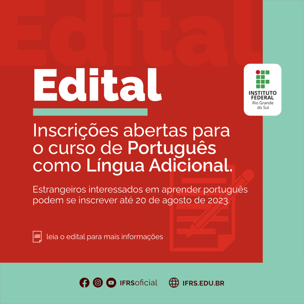 Curso de Português para Estrangeiros recebe inscrições até sexta