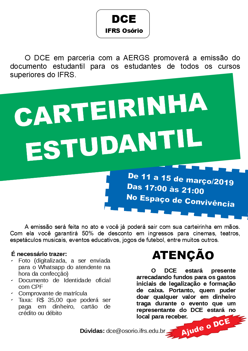 Carteirinha de Estudante 2023