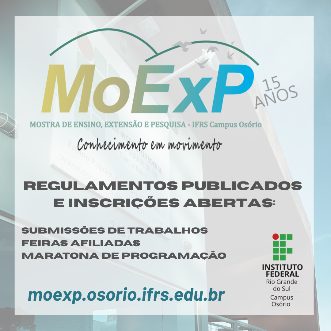 Publicados os regulamentos da MoExP