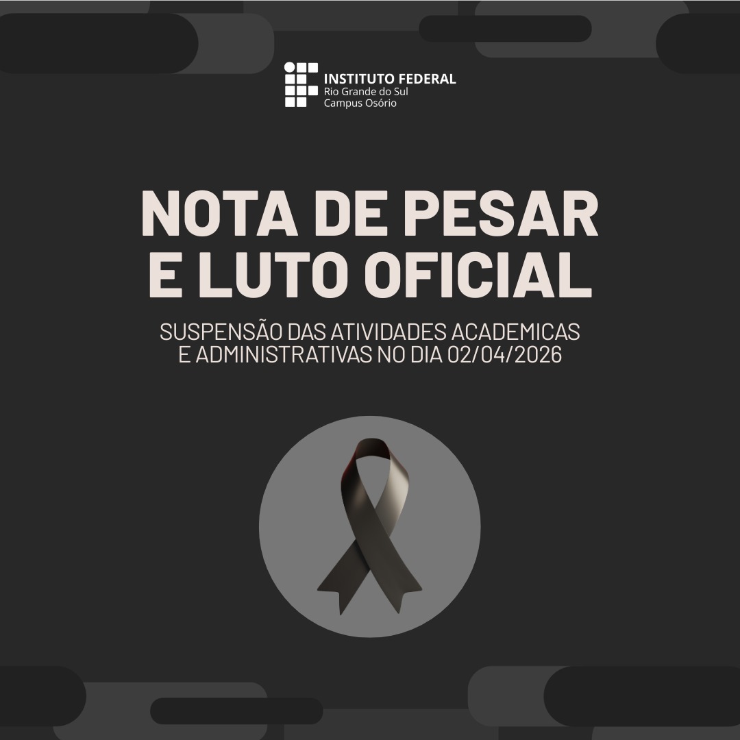 Nota falecimento e suspens&atilde;o das atividades