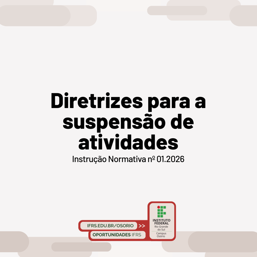 Campus refor&ccedil;a diretrizes para a suspens&atilde;o das atividades acad&ecirc;micas e administrativas