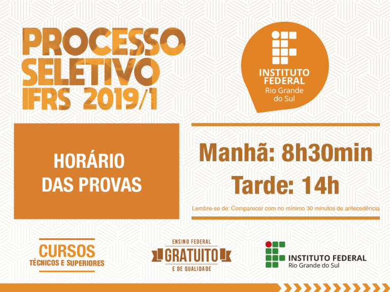 Provas Do Processo Seletivo 2019 1 Do IFRS Ocorrem No Domingo Dia 02 provas-do-processo-seletivo-2019-1-do-ifrs-ocorrem-no-domingo-dia-02