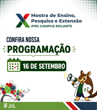 Programa&ccedil;&atilde;o do dia 16 de setembro de 2026