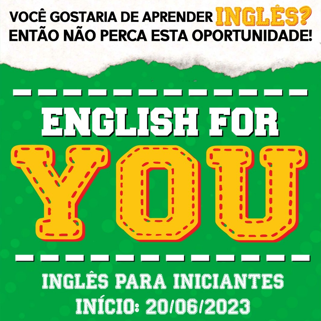 Inscrições – Aulas de inglês presenciais e gratuitas