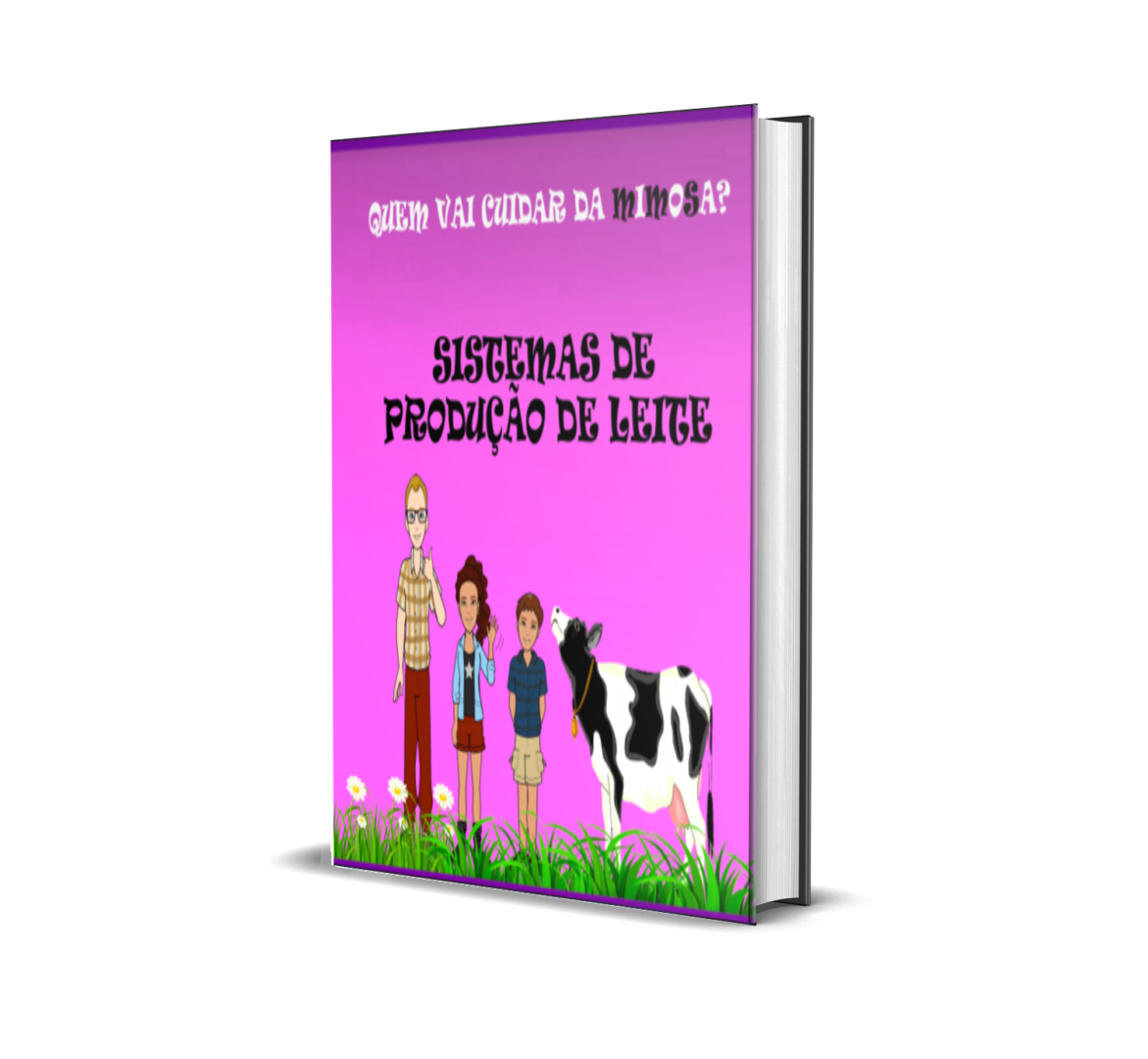 A partir do projeto de extensão “Quem vai cuidar das Mimosas? Sucessão Rural na Bovinocultura de Leite” apresentamos nosso quarto livro. Assim como os demais, esse livro é destinado para crianças e adolescentes que têm interesse em conhecer e aprender sobre a atividade de bovino cultura de leite. Nessa edição falamos sobre os sistemas de produção de leite e como impactam na produção e manejo da propriedade. Você sabia que existem vários sistemas produtivos e que eles interferem na produtividade dos animais e na gestão da terra, mão de obra e capital da propriedade? Vem aprender com a gente!? Ao final de cada uma das Partes você encontra brincadeiras e jogos.
