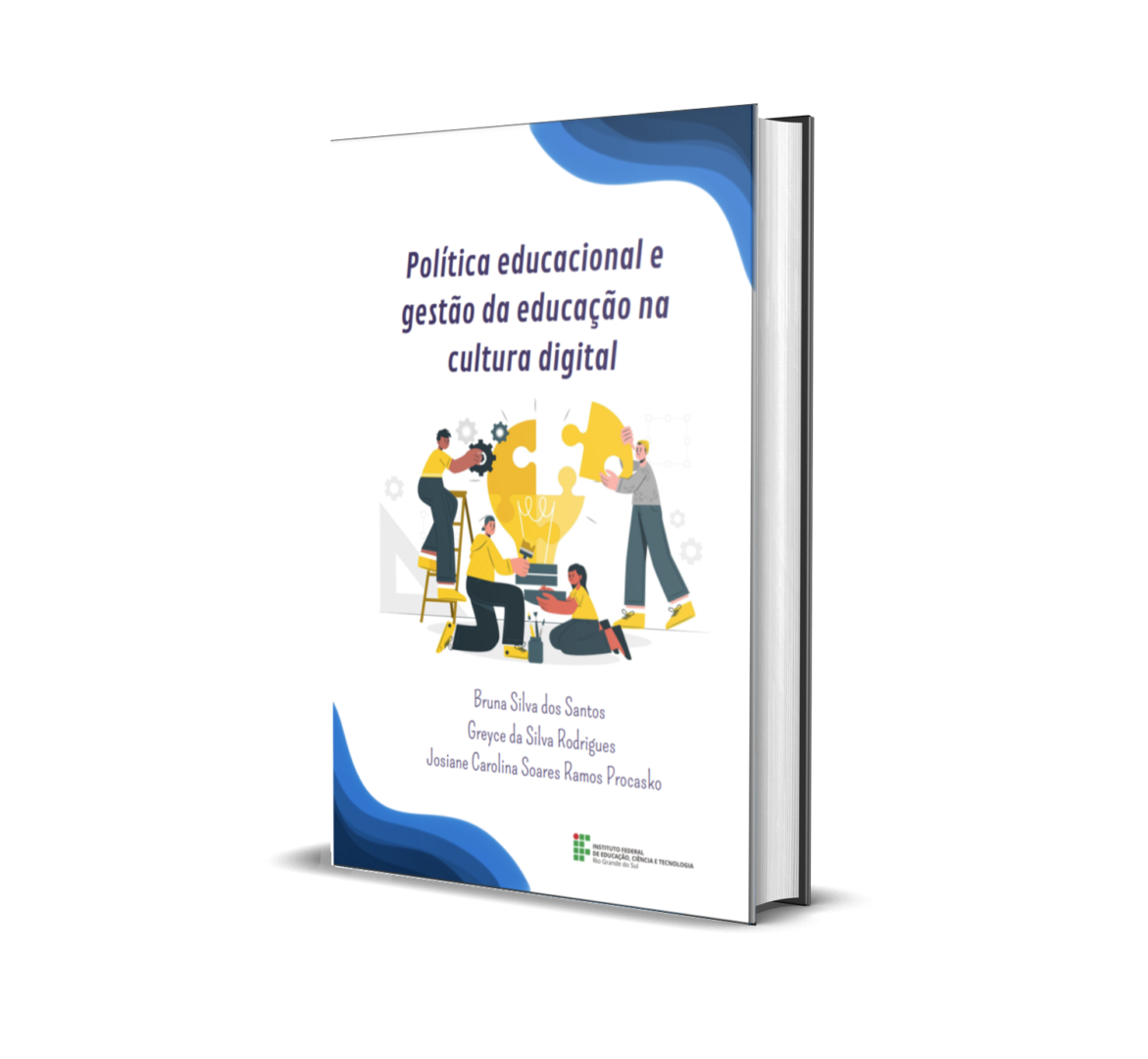 Esse livro, assim como sugere seu título Política educacional e gestão da educação na cultura digital foi pensado a partir do contexto desse atendimento às demandas que o ecossistema escolar apresenta aos responsáveis da gestão escolar e das pesquisas realizadas no grupo de pesquisa “Educação, Inovação e Trabalho” do Instituto Federal de Educação, Ciência e Tecnologia do Rio Grande do Sul - Campus Porto Alegre na linha de “Práxis Educativa na sociedade digital”.