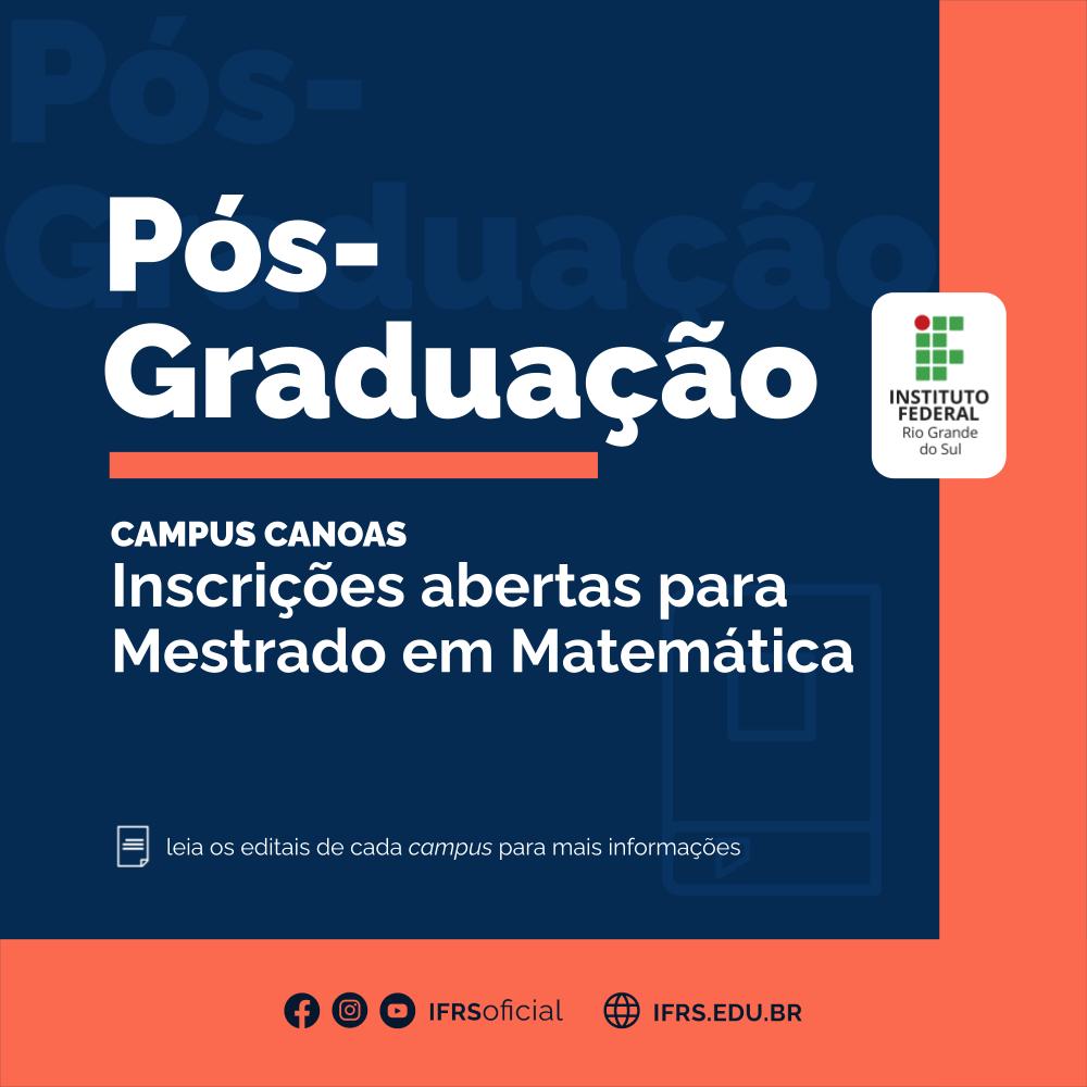 Inscrições para pós-graduação gratuita para profissionais da