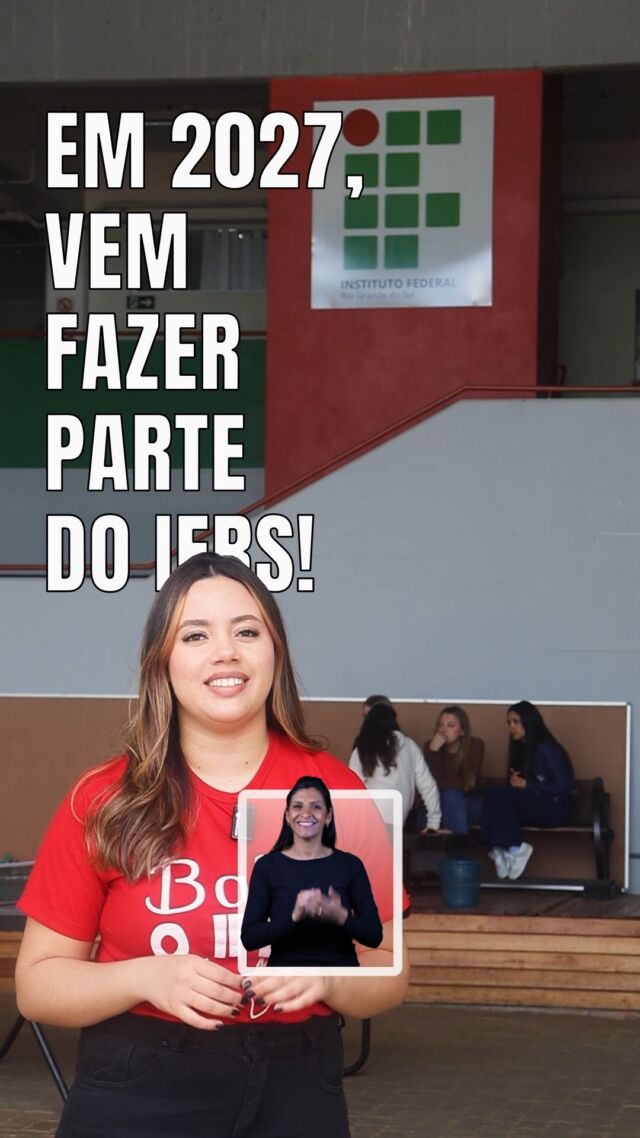 📣 T&aacute; chegando dia das inscri&ccedil;&otilde;es!!!
A partir de 30 de setembro, quarta-feira, at&eacute; 19 de outubro, todos interessados em estudar no IFRS j&aacute; podem se inscrever na sele&ccedil;&atilde;o de novos estudantes. 

💻 Saiba mais em: ingresso.ifrs.edu.br (link na bio)

Ah! No site, vc j&aacute; pode conhecer os cursos com vagas neste Processo Seletivo. Al&eacute;m da &aacute;rea de interesse, vc pode ver tamb&eacute;m o turno, o campus e o m&eacute;todo de sele&ccedil;&atilde;o que o curso vai utilizar. 

🗓️ Fique atento &agrave;s datas:
◽ Publica&ccedil;&atilde;o do Edital: 30/09
◽ Inscri&ccedil;&otilde;es: 30/9 at&eacute; 19/10
◽ Pagamento da taxa: at&eacute; 21/10
◽ Homologa&ccedil;&atilde;o de inscritos: 29/10
◽ Divulga&ccedil;&atilde;o dos Locais de Prova: 27/11
◽ Aplica&ccedil;&atilde;o da Prova: 06/12
◽ Sorteio P&uacute;blico: 10/12
◽ Lista de classificados: 05/01

Em 2027, vem fazer parte do #MundoIFRS!